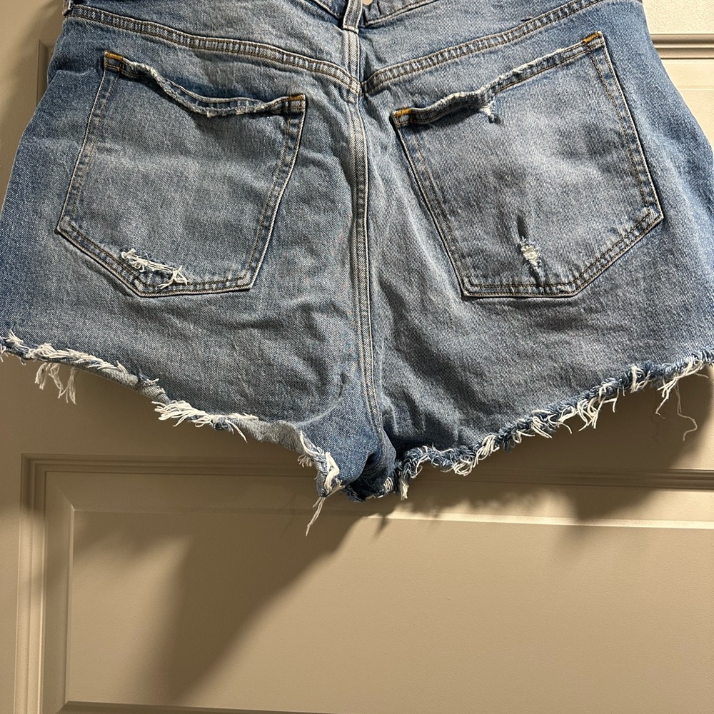 3 Pairs- Abercrombie & Fitch Distressed Denim Women Shorts - Picture 2 of 9